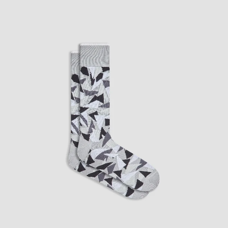 Fall fleece socks-Abstract Mid-Calf Socks