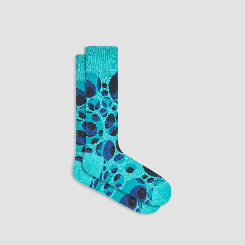 Winter silk socks-Abstract Mid-Calf Socks