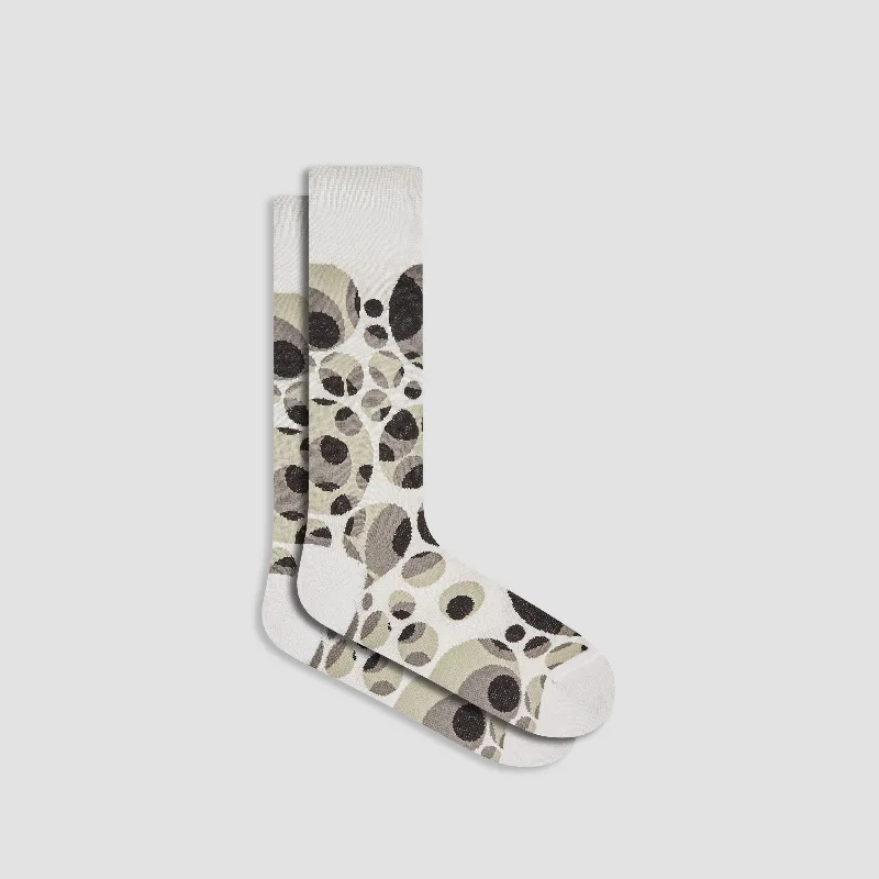 Socks with floral texture-Abstract Mid-Calf Socks