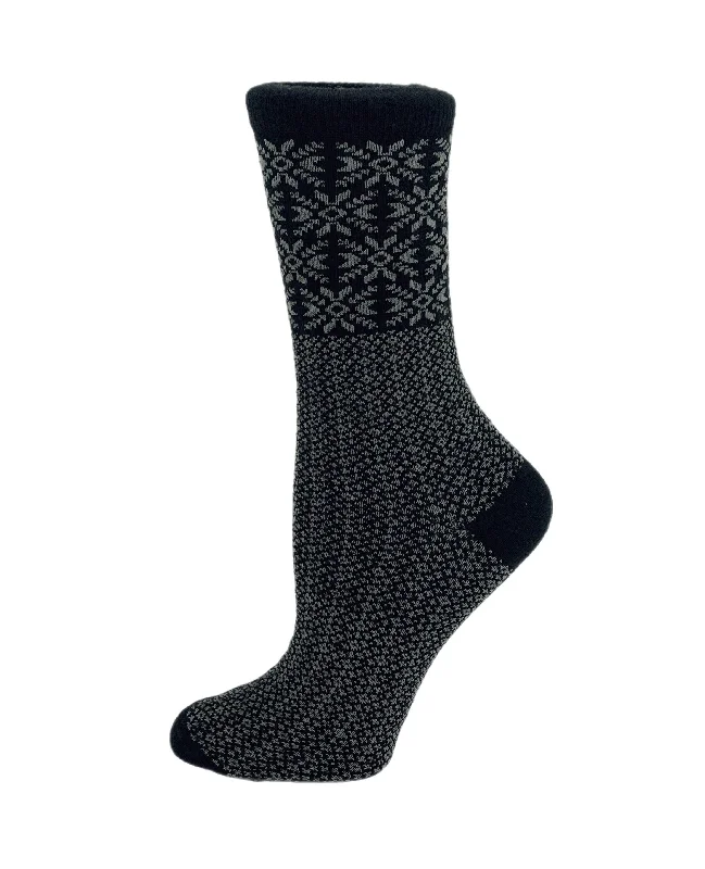 White bamboo socks-Astrid | Women's Crew