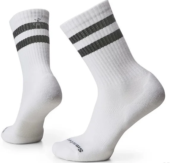 Socks with cotton weave-Athletic Targeted Cushion Stripe Crew Socks