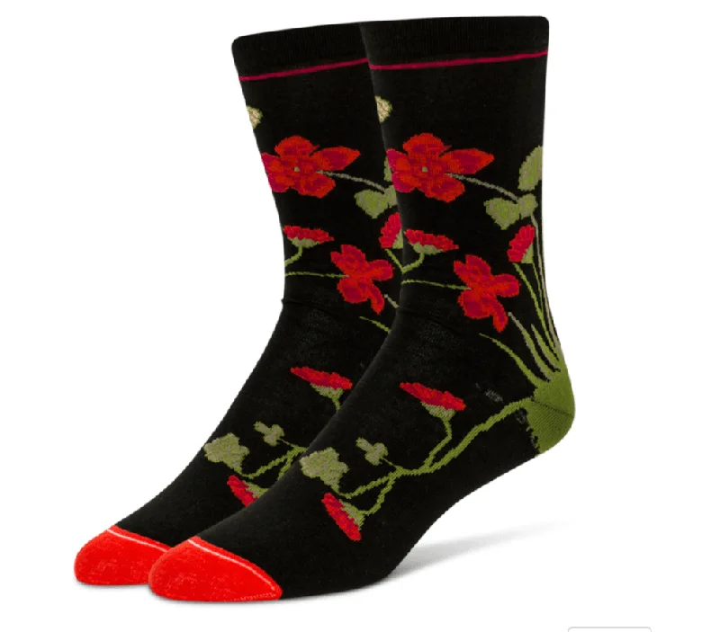 Socks with athletic cushioning-Azalea | Women's Crew