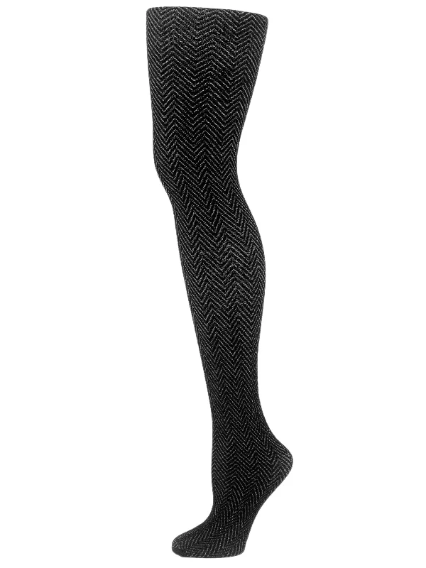 Purple cotton socks-Herringbone | Women's 80% Cotton Tights