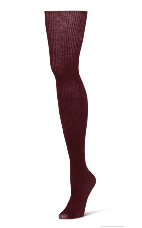 Eco-friendly fleece socks-Karla | Women's Ribbed Wool Tights