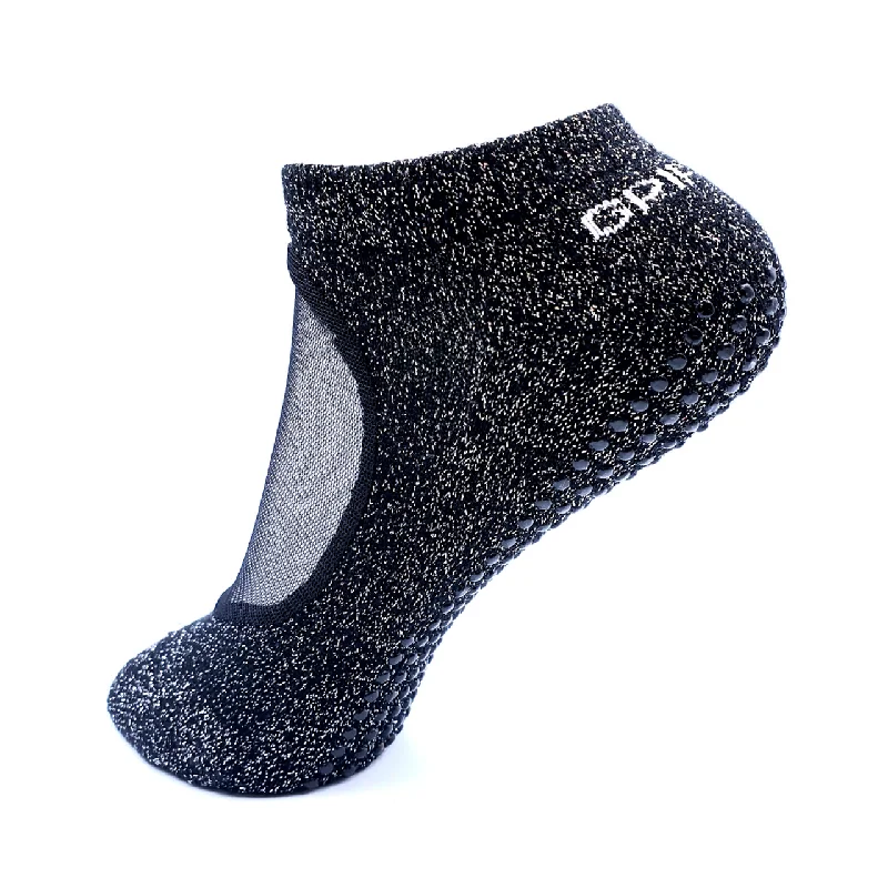 Floral bamboo socks-Ballet Socks in Midnight Shimmer