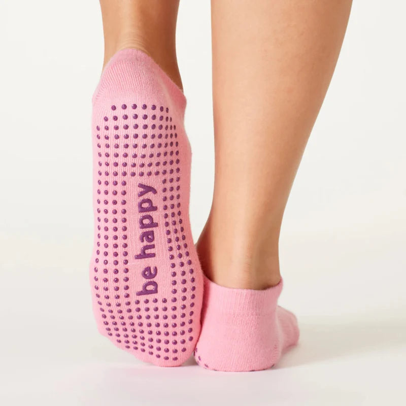 Plaid thermal socks-Be Happy | Grip Socks | Small/Medium