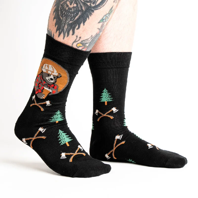 Durable knit socks-Bear Necessities | Men's Crew