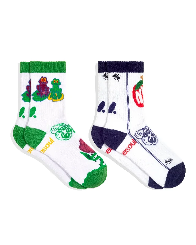 Vintage fleece socks-Beepy Bella Mystic Mania High Sock 2 Pack