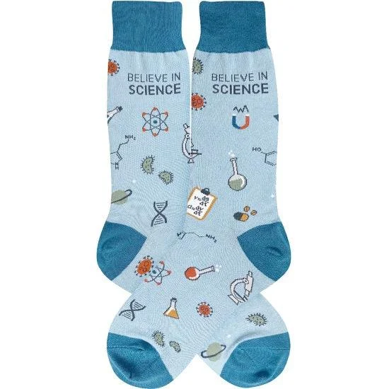 Brown bamboo socks-Believe In Science | Men's Crew