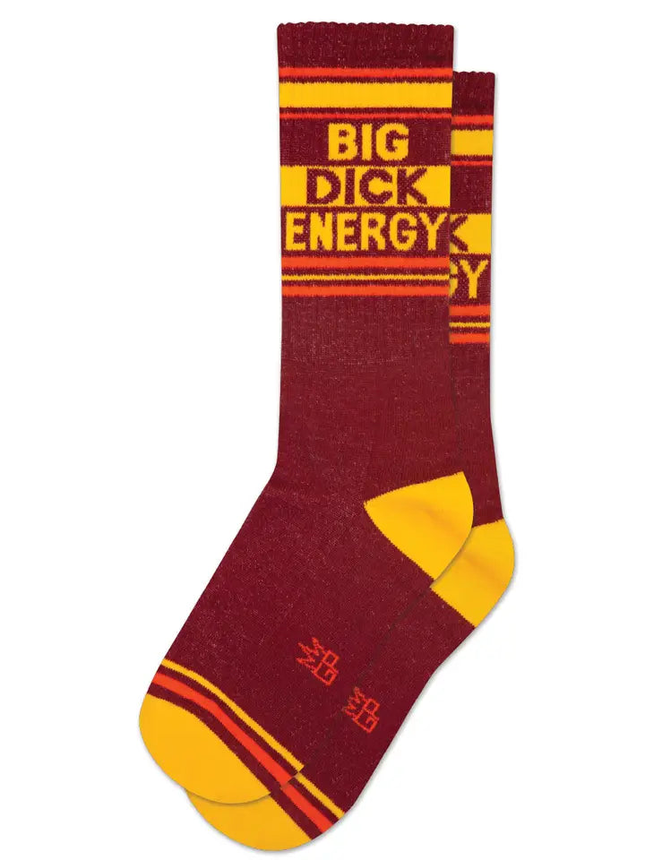 Socks with stripe trim-Big Dick Energy | Unisex Crew