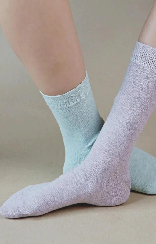 Purple thermal socks-Botanical Dyed Organic Cotton | Women's Crew