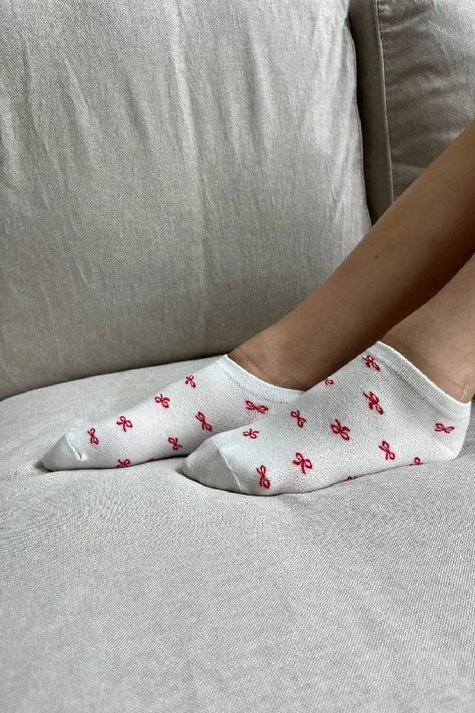 Vintage cotton socks-Bow Socks