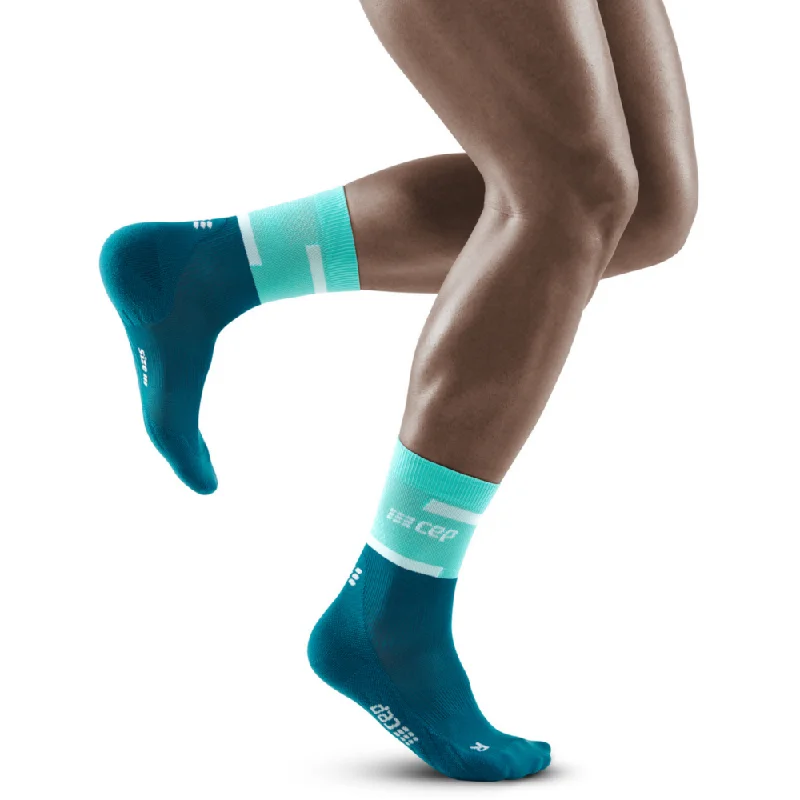 Moisture-wicking fleece socks-CEP The Run Compression Mid Cut Socks 4.0, Men