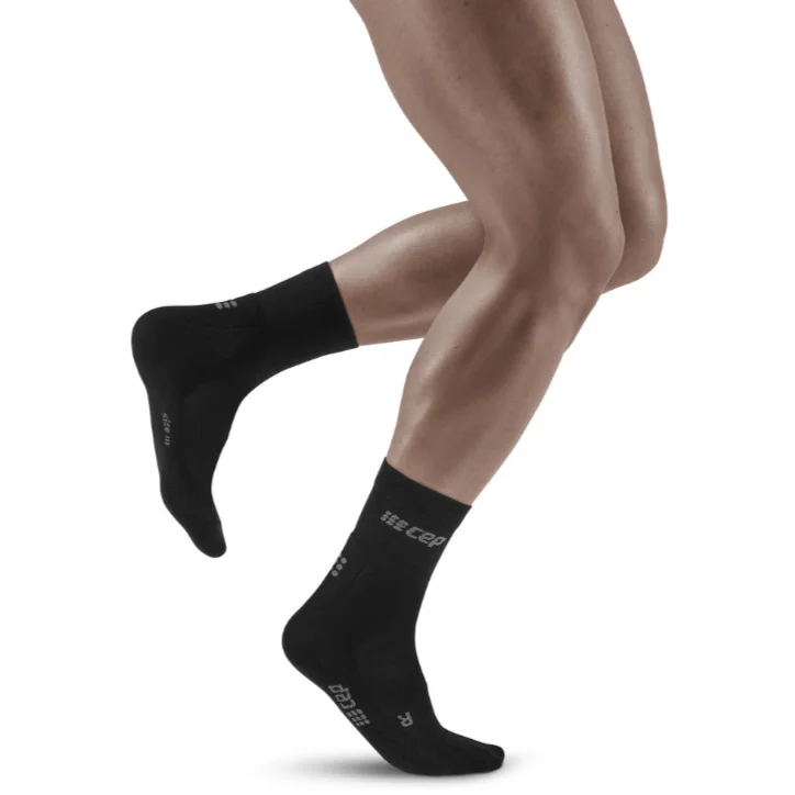 Socks with padded heels-CEP Cold Weather Mid-Cut Socks, Men