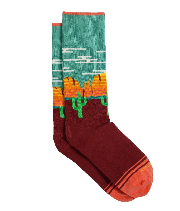 Pink fleece socks-The Sedona - Living Coral