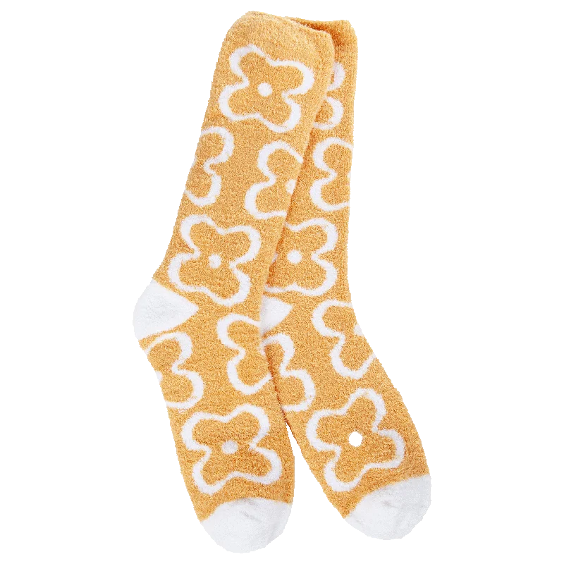 Brown silk socks-Cozy Cali | Women's Crew