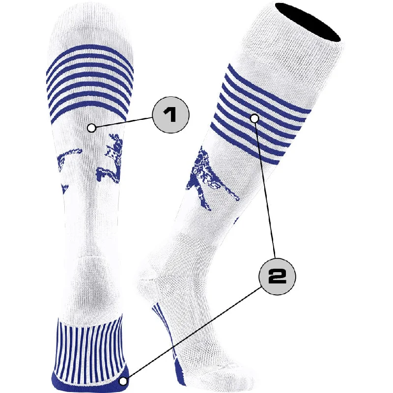 White knit socks-Custom Baseball Socks - Diamond Builder Pattern 2