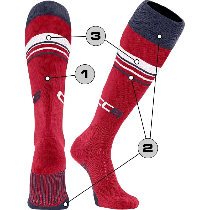 Solid wool socks-Custom Baseball Socks - Diamond Builder Pattern 3