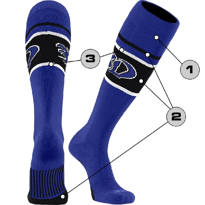 Socks with fleece padding-Custom Baseball Socks - Diamond Builder Pattern 7