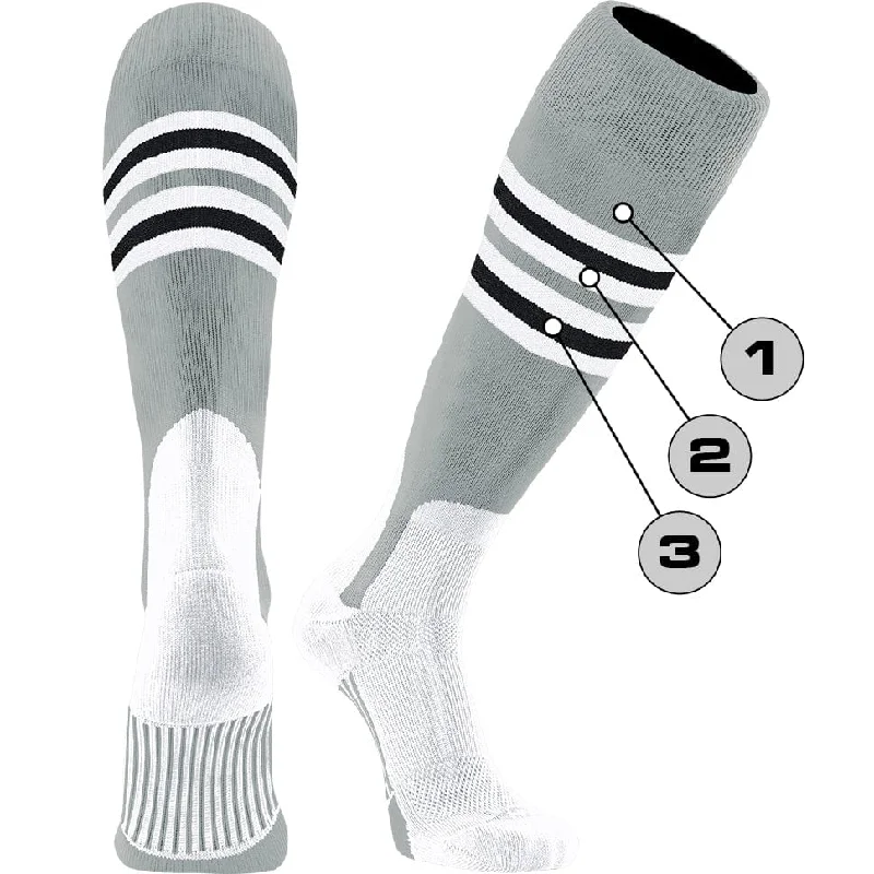 Embroidered bamboo socks-Custom Dugout Baseball Stirrup Socks - Pattern I