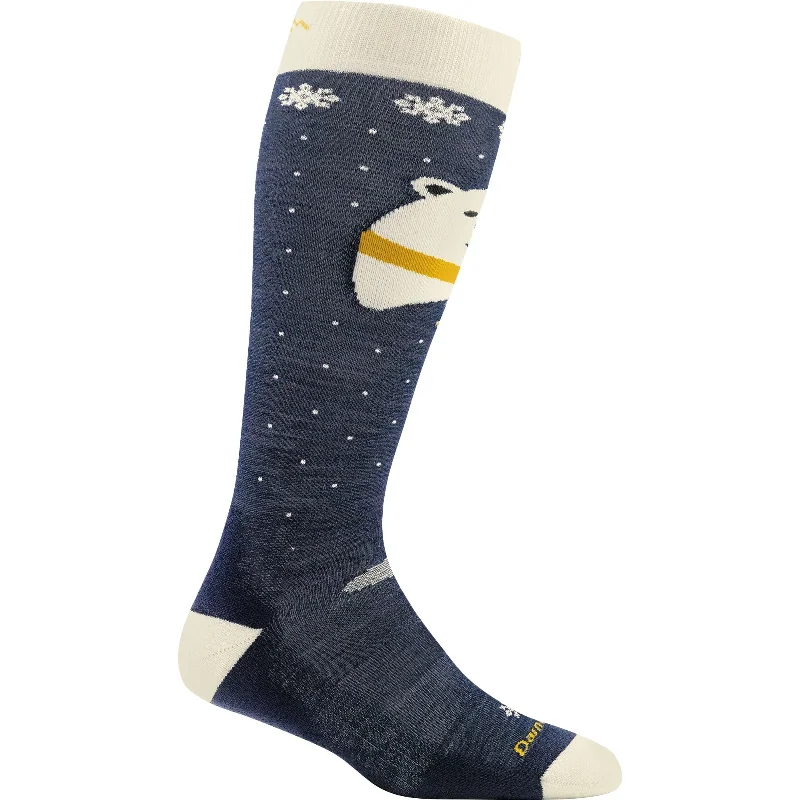 Socks with festive designs-Darn Tough Kids Polar Bear Over-The-Calf Midweight Ski & Snowboard Socks