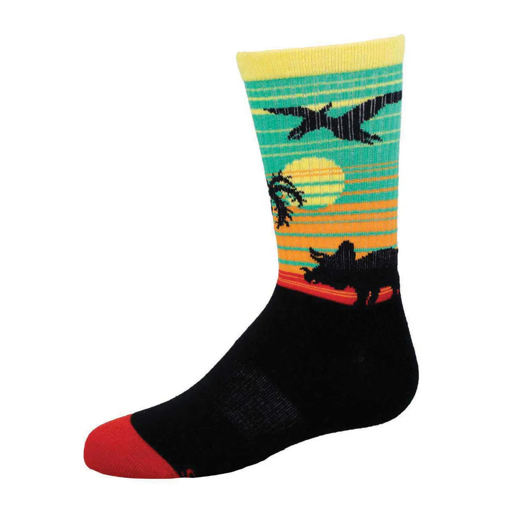 Socks with wool blend-Dino Safari | Junior Active Crew