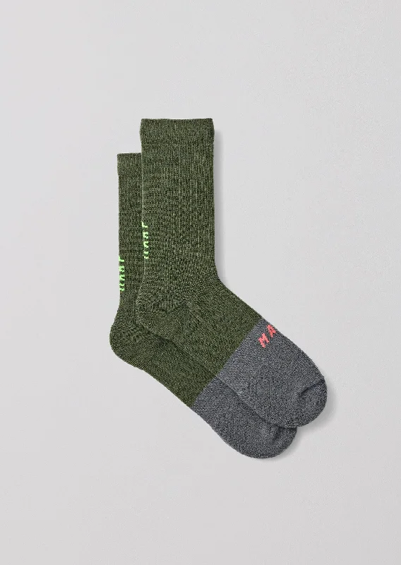 White fleece socks-Division Merino Sock