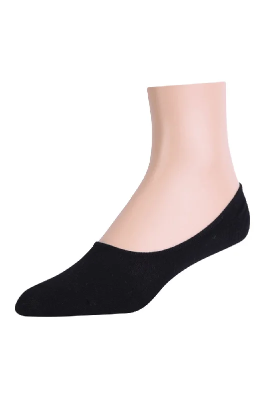 Compression socks for leg support-KNOCKER MEN'S POLY MIDRISE KNITTED LINERS BLACK (FC002_BLACK)