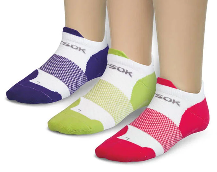 Brown fleece socks-FitSok Pop Colors F4 - Tab (3-Pack) (Clearance)