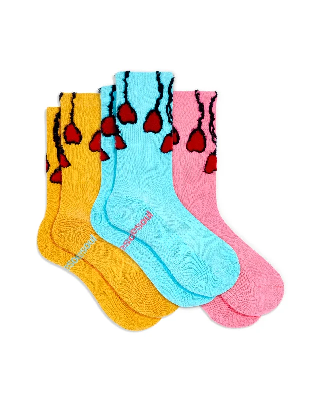 Durable fleece socks-Gaetano Pesce High Sock 3 Pack