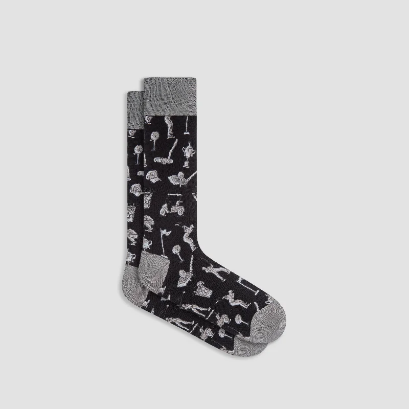 Camo knit socks-Golf Mid-Calf Socks