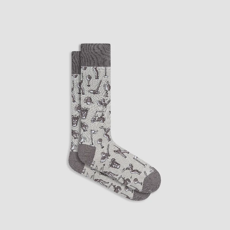 Socks with animal faces-Golf Mid-Calf Socks