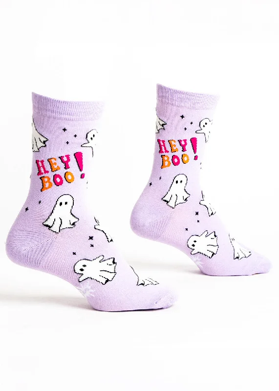 Budget cotton socks-Hey Boo! Glow-in-the-Dark Women's Socks