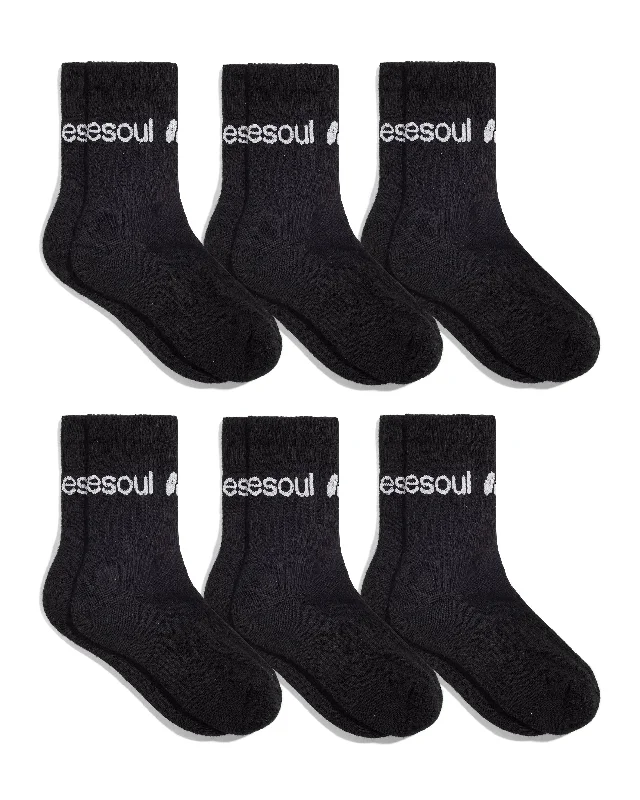 Socks with wool blend-High 6 Pack Solid