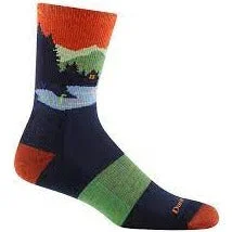 Socks with arch support-Hike/Trek Micro Crew Midweight Cushion Eclipse