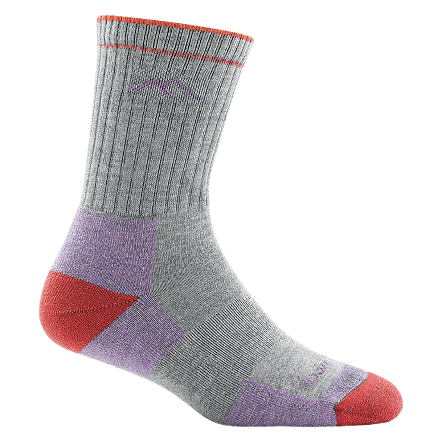 Breathable wool socks-Hiker Coolmax Micro Crew Midweight w/ Cushion Light Grey