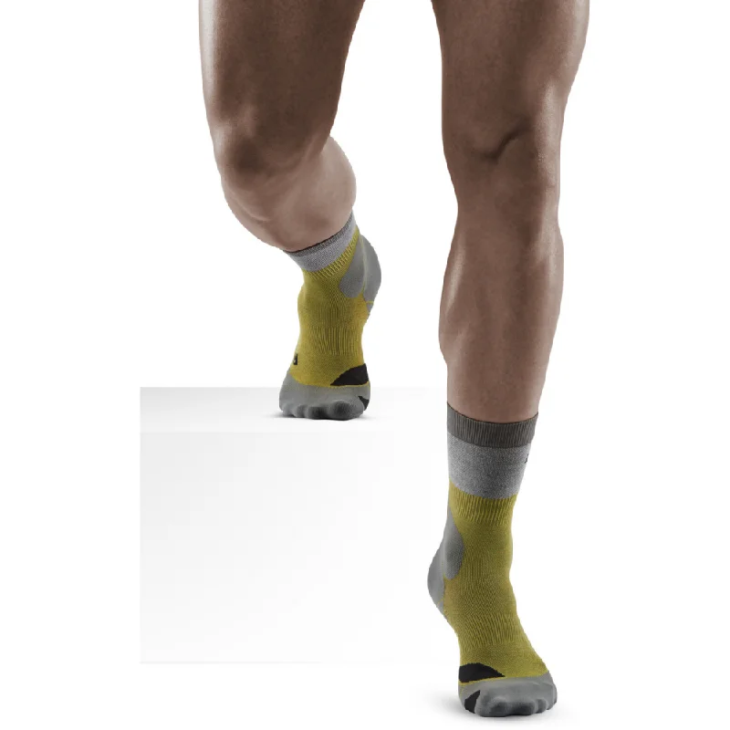 Socks with warm wool-CEP Hiking Light Merino Mid Cut Compression Socks, Men