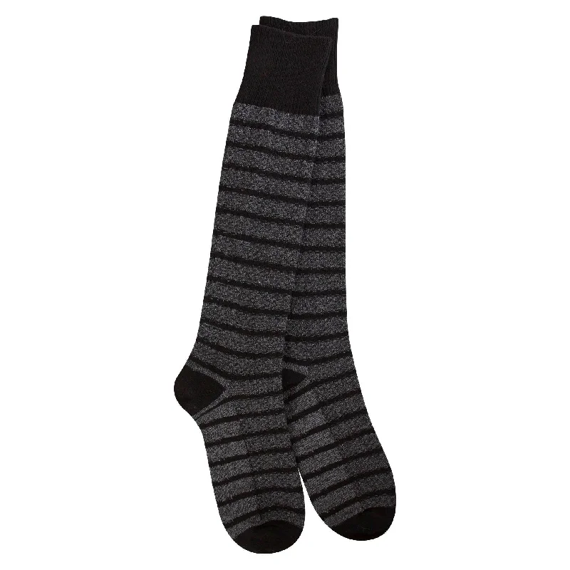 Socks with camo texture-Stripe | Women's Knee-High