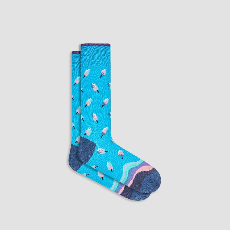 Socks with fleece lining-Ice Cream Bars Mid-Calf Socks