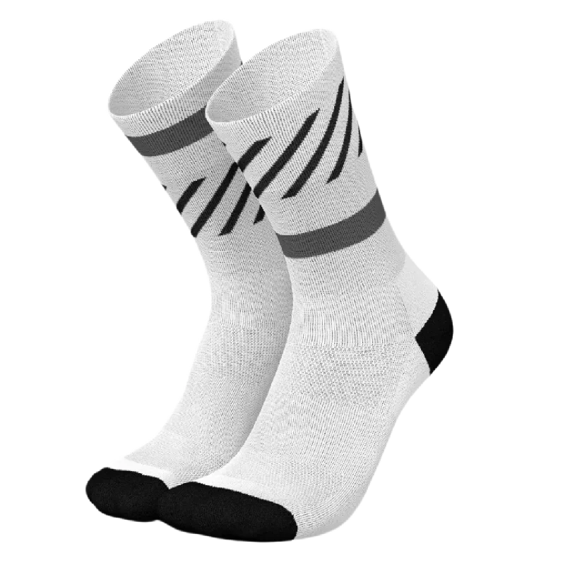 Striped socks for playful looks-Incylence - Running Disrupts Long Sock - White