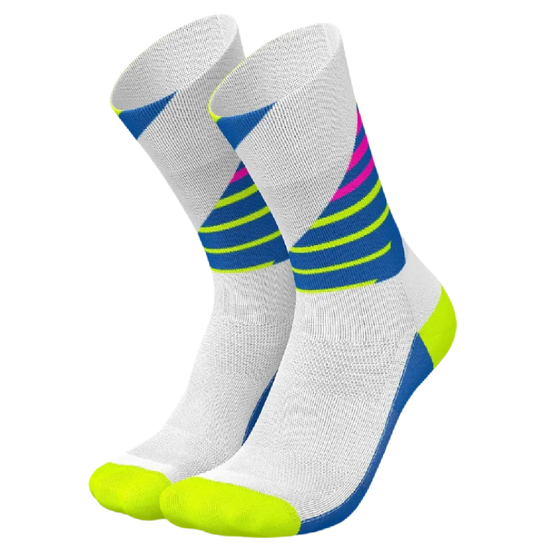 Socks with stripe details-Incylence - Running Ladders Long Sock - White Canary