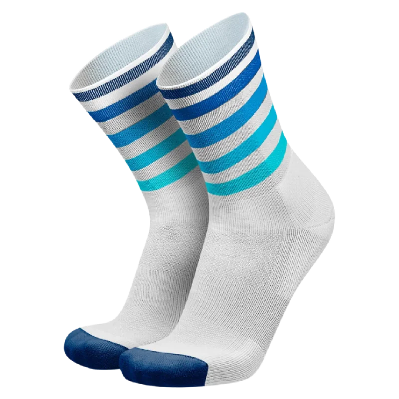 Black silk socks-Incylence - Running Levels Long Sock - White