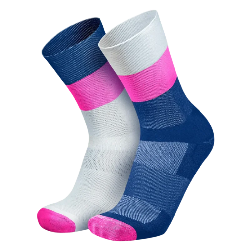 Designer wool socks-Incylence - Ultralight Mirrored Long Sock - Pink