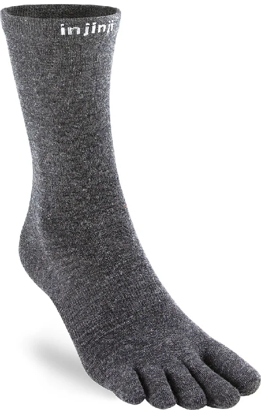 Camo knit socks-Injinji Liner Wool - Crew