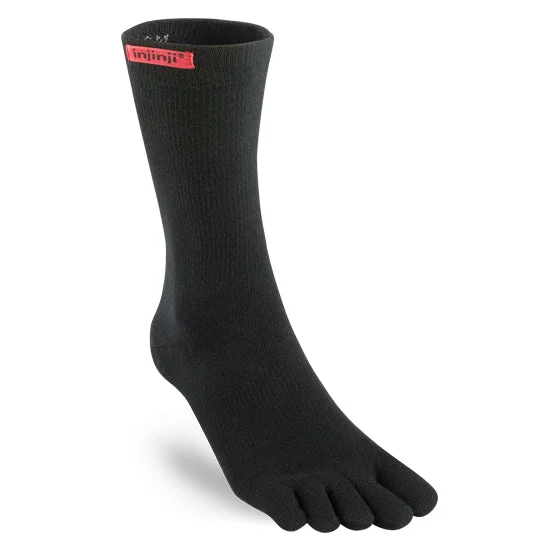 Socks with breathable weave-Injinji Sport Original Weight - Crew