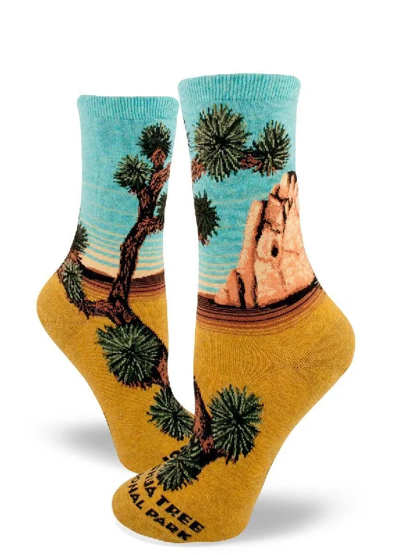 Striped knit socks-Joshua Tree | Women's Crew