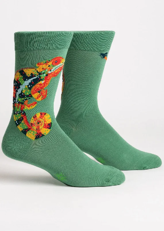 Luxury cotton socks-Karma Chameleon Men's Socks