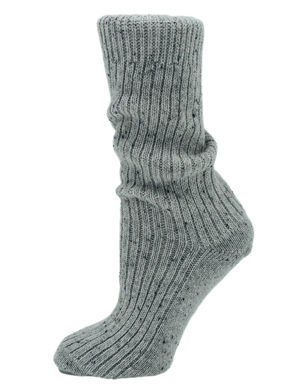 Plaid cotton socks-Layla | Women's Crew