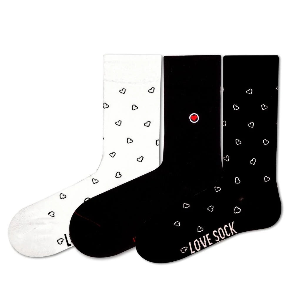 Embroidered silk socks-Love Sock Company 3 Pairs Women's Crew Dress Socks Virginia Bundle