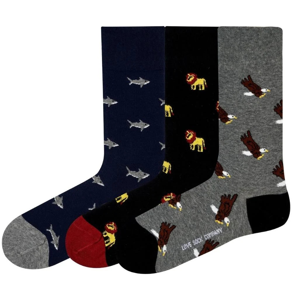 Silk socks for luxurious feel-Love Sock Company Women's Animal Kingdom Bundle